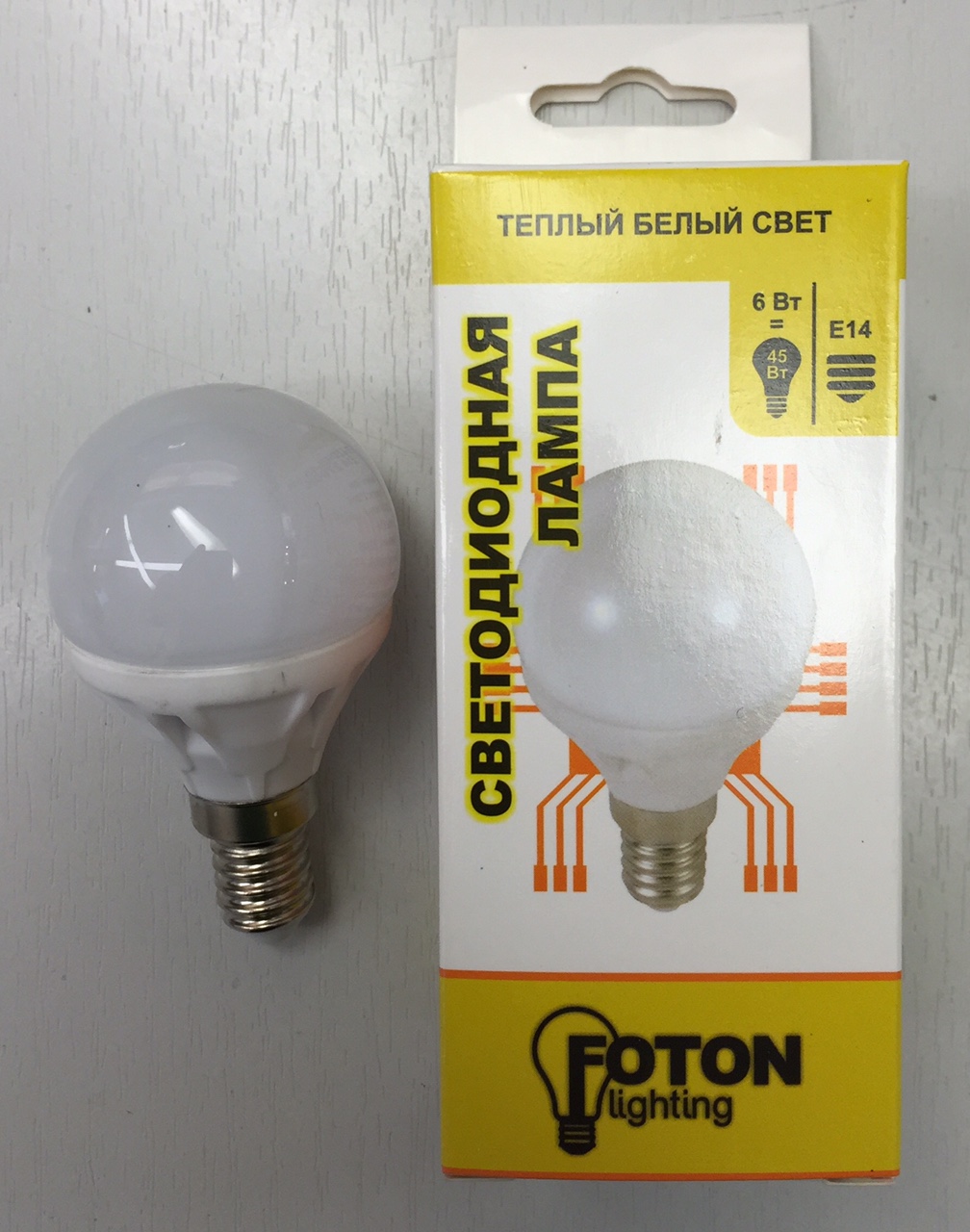 Foton | E14 P  6W 220V 2700K LED (S157)  Foton
