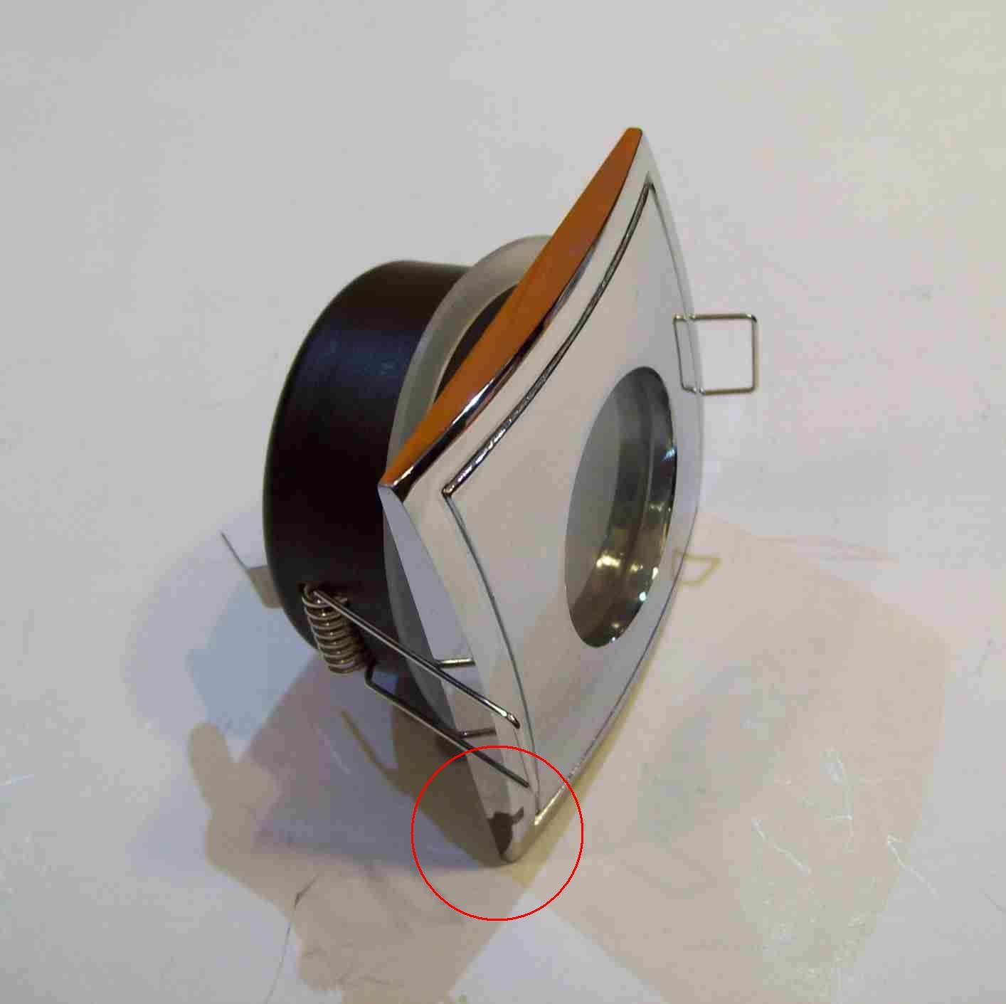 ! РАСПРОДАЖА | Я б/у Спот GU5.3 хром IP65 novoTECH 369307 D85mm h55mm d74mm